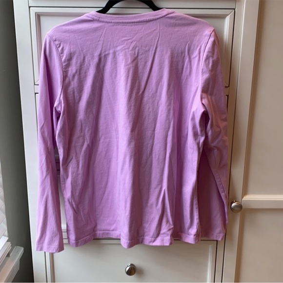 L.L. BEAN purple long sleeve crewneck tee - Picture 2 of 3
